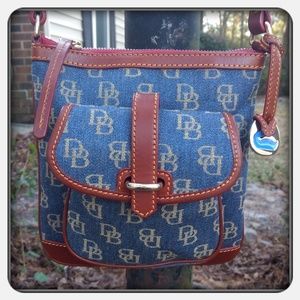 Vintage Dooney & Bourke Monogram Crossbody
